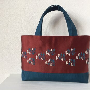 帯バッグ〜白い小花〜