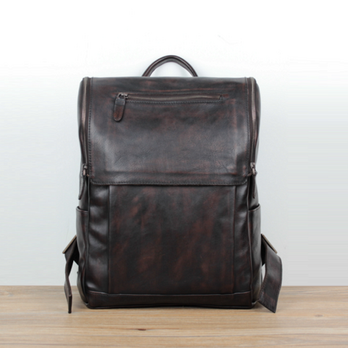 本革 ランドセル風レザーリュックサック 楽しい旅&通勤のお供に ☆DarkBrown☆