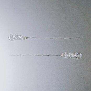 Round Chain Earring long SVの画像