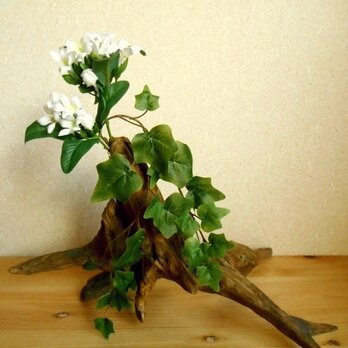 【温泉流木】根流木の花器 フラワーベース 流木オブジェ 流木インテリア