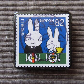日本　童話切手ブローチ 3047の画像