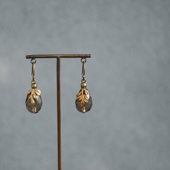 Fruit / earrings - Smoky quartzの画像