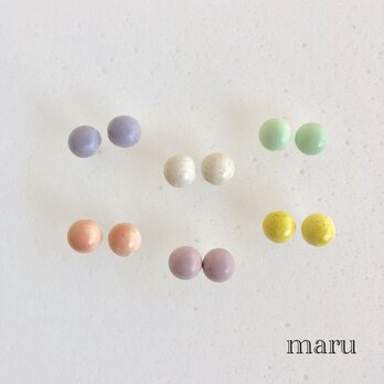 陶maru : ピアス/イヤリング6colorの画像