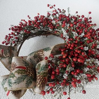 atelier blugra八ヶ岳〜里山の秋ノイバラの実Wreath05の画像