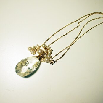 crystal necklace Aの画像