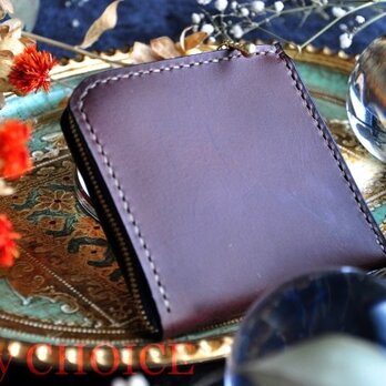 イタリアンバケッタ・ミネルバリスシオ・L型財布（ショコラ）の画像