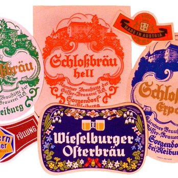 Vintage ラベルコラージュBセット（Austria） DA-CO075の画像