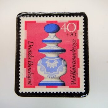 ドイツ　チェス切手ブローチ 3124の画像