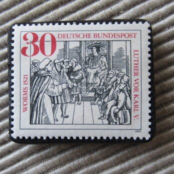 ドイツ　切手ブローチ 3129の画像