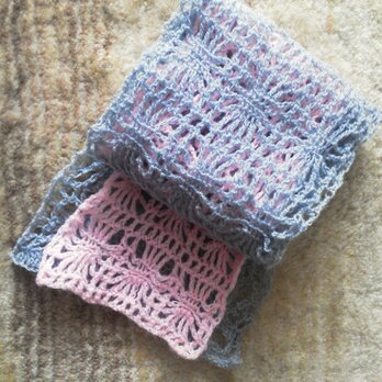 二色のストール / crochet neck warmerの画像