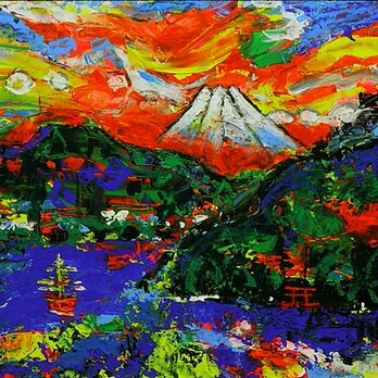 箱根芦ノ湖の富士 （ヤフオク60.000円売却済み）の画像