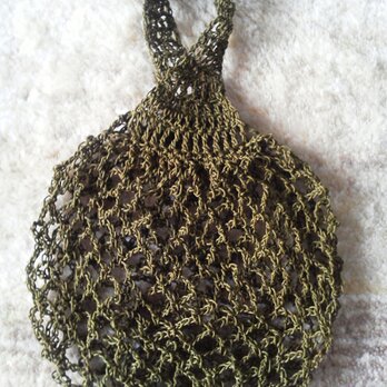 草色ネットバッグ / crochet net bagの画像