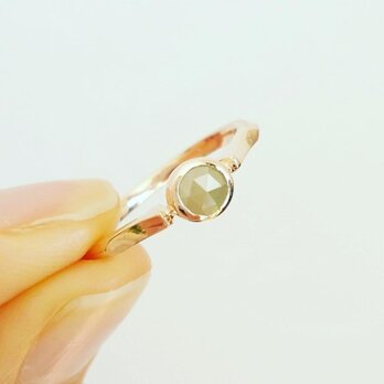 ＜1点モノ＞ナチュラルダイヤモンドのリング　Ｋ10の画像