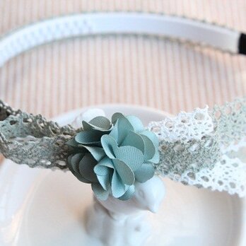 sachiyoさまオーダー品☆カチューシャ（ミントグリーン）