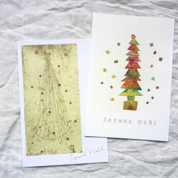 クリスマスポストカード・２枚の画像