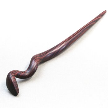 木製 蛇のかんざし(Lサイズ) KW/キングウッドの画像