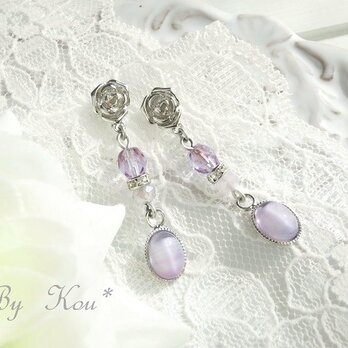 ∽＊Rose Whisper＊∽vintageピアス。の画像