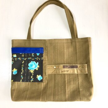 tote bag/ヴィンテージ キャンバスのトートバッグ    ■tf-307の画像