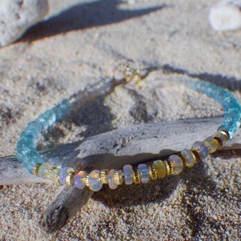 Opal & Sea Bracelet プレシャスオパール 14kgfの画像