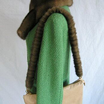 ¶ new antique fur ¶ ★受注生産★ミンクファーショルダーストラップ