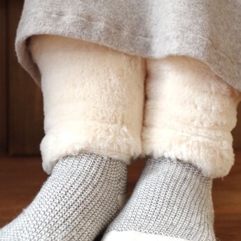Organic Cotton Fur ふわふわ足首ウォーマー