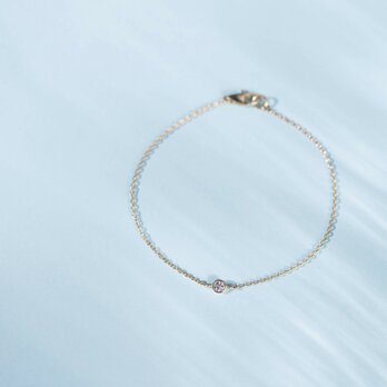 Pleine Lune -Bracelet-◇K18YG×Diamond 0.06ctの画像