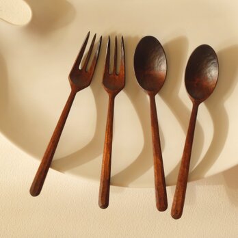 まりん様分　山桜の木のカトラリー（type-H)　1SET