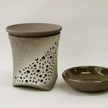 黒陶茶香炉またはアロマポット4 〈天の川〉