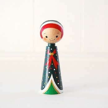 ［conocokeshi］指人形・hand puppet［３１］クリスマス☆ずきんの画像