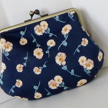 リバティ　新柄メロディ　スモール　アイビー　がま口ふっくらポーチ