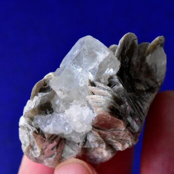 アクアマリン　モスコバイト　パキスタン・ナガール産　23.7g/ 鉱物・結晶原石の画像