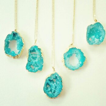 限定blue slice geode pendantの画像