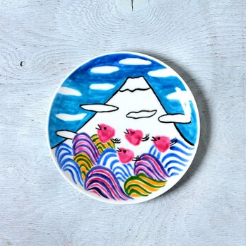 冬の富士山 ・色絵皿part2の画像