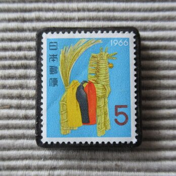 日本1966年　馬切手ブローチ3220の画像