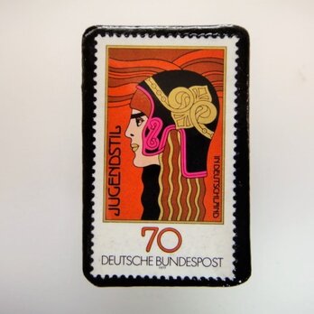 ドイツ　アールヌーボー切手ブローチ3222の画像