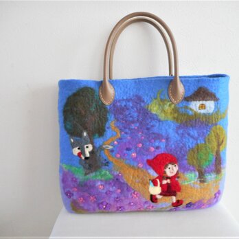 赤ずきんちゃんとアリスのバッグの画像