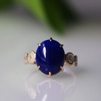 ラピスラズリK10リング DHARMA(ﾀﾞｰﾏ）