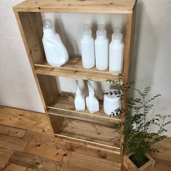 natural thin rack /laundry rack H92 H50 BBの画像