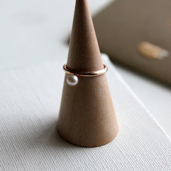 10金　あこや本パールの涙リング