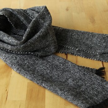 ホームスパン強撚糸風マフラー　