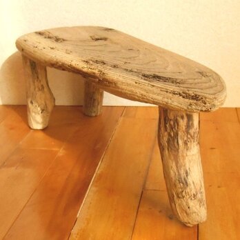 【温泉流木】波紋を彫刻したような流木ミニテーブル 流木置き台 流木インテリアの画像