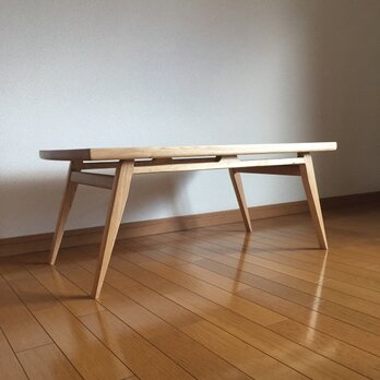 オーク ローテーブル ソファテーブル 北欧デザインの画像