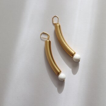 Metal long pierce(earring)～GOLD～の画像