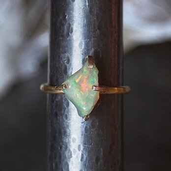 [一点物]原石オパールのリング