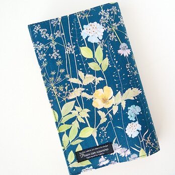 リバティ 新書 ブックカバー イルマ ネイビー