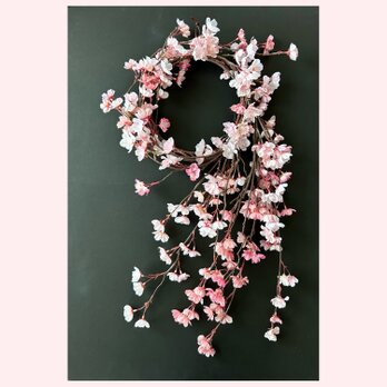 枝垂れ桜リース「受注制作」の画像