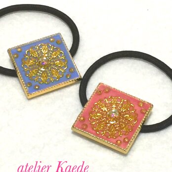 ​アンティーク調　おしゃれなヘアゴム