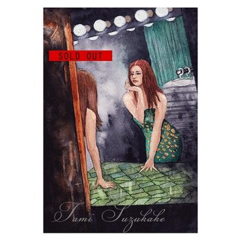 水彩画・原画「夜の顔」