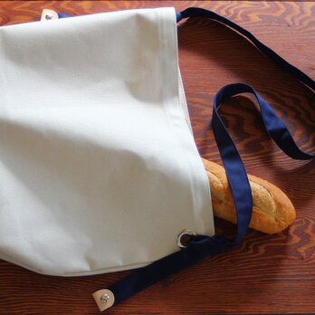 購入特典有り★お好みの長さに調節できる ショルダーバッグ　キナリ＊ブルー