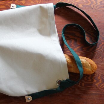 購入特典有り★お好みの長さに調節できる ショルダーバッグ　キナリ＊グリーン